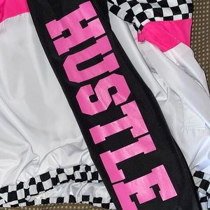 Checkered [Hustle] Windbreaker